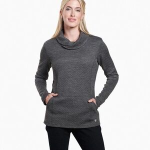 KUHL Athena Pullover Sweatshirt Charcoal Grey Women's